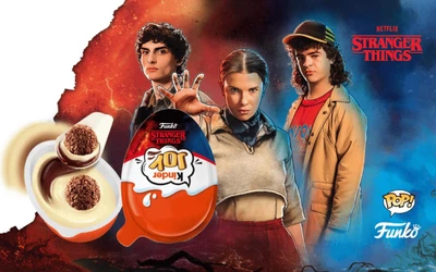 Шоколадные яйца Kinder Joy Funko Netflix Stranger Things 36шт х 20г