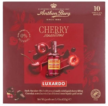 Шоколадные бутылочки Anthon Berg Luxardo Cherry Sensations 10шт 155г