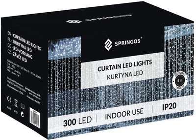 Lampki wiszące Kurtyna 300 LED 3 m (5907719464879)