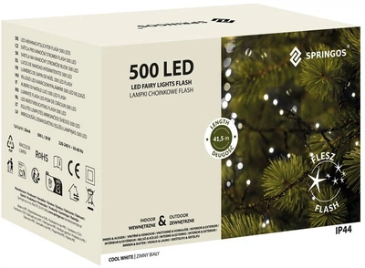 Lampki choinkowe Springos Flash 500 LED 40 m (5907719422121)