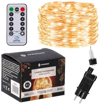 Lampki choinkowe Springos 300 LED 30 m (5907719414584)