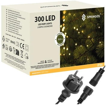 Lampki choinkowe Springos 300 LED 24 m (5907719421940)