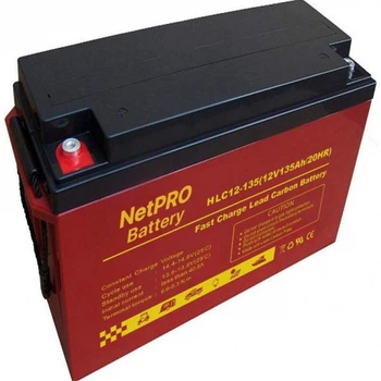 Акумулятор NetPRO HLC 12-135 carbon GEL / 12V / 135Ah