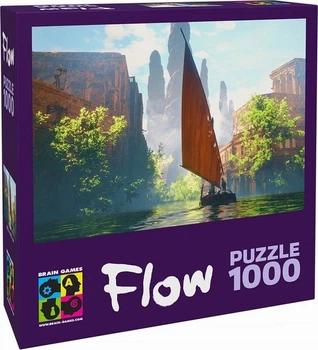 Puzzle Brain Games Flow Łódź 1000 elementów (4751033783038)