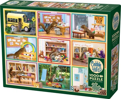 Puzzle Cobble Hill Wiewiórki w szkole 1000 elementów 113575 (625012403269)
