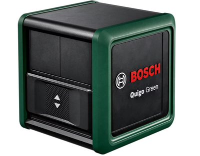 Лазерный крестовый лазер Bosch Quigo зеленого цвета