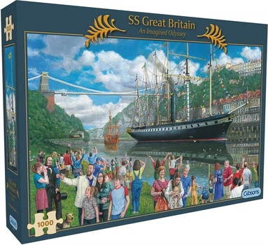 Puzzle Gibsons Games SS Great Britain - Wyimaginowana Odyseja 1000 elementów 113718 (5012269071498)