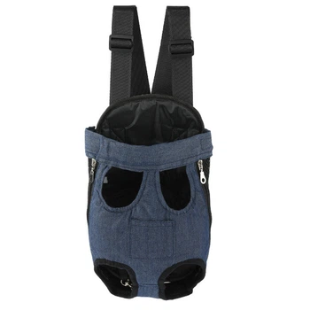 Рюкзак- кенгуру для животных Lesko SY210814 Dark Blue L для котов и собак
