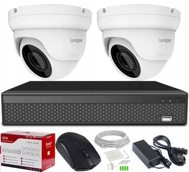 Комплект моніторингу із двома 2-мегапіксельними IP-камерами Full HD Poe