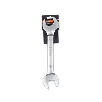 Ключ рожковый 30 х 32мм CrV, Satin finish, DIN 3113, пластиковый холдер "POLAX" 25-065