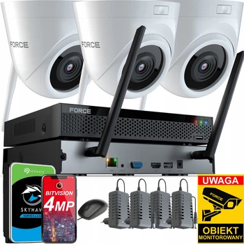 Комплект мониторинга Force 3x IP-камера WiFi 4 mpx