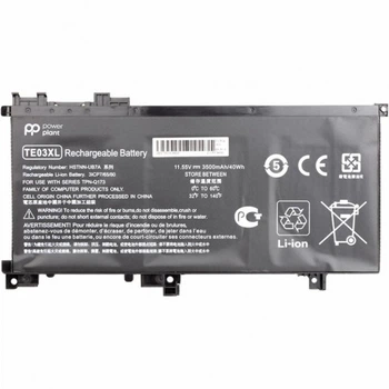 Аккумулятор для ноутбука HP Omen 15 AX000 (HSTNN-UB7A, TE03) 11.55V 3500mAh PowerPlant (NB461455) PowerPlant NB461455 908895