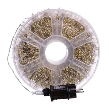 Новогодняя гирлянда Хвойная лапа 100 м 3000 LED белый провод Белое сияние D3000L100MWW