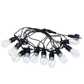 Гирлянда уличная в стиле ретро светодиодная мультиколор S14 на 10 LED ламп длиной 5 метров S14ML