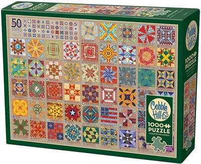 Puzzle Cobble Hill Pięćdziesiąt stanów Ameryki 1000 elementów 112198 (625012400503)