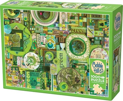 Пазл Cobble Hill Пофарбуй мій світ у зелений колір 1000 елементів 112210 (625012400596)
