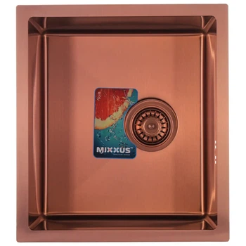 Мойка Mixxus нержавеющая сталь 480х430х220 мм бронза (609851)