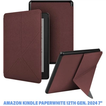 Чехол для электронной книги BeCover Ultra Slim Origami Amazon Kindle Paperwhite 12th Gen. 2024 7"/Colorsoft (2024) Red Wine (712842) BeCover 712842 916555