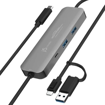 Концентратор J5create USB-C + USB A to 2xUSB + USB-C switch hub (JCH462-N) J5create JCH462-N 908685