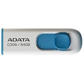 USB флеш накопитель ADATA 64GB C008 White+Blue USB 2.0 (AC008-64G-RWE) ADATA AC008-64G-RWE 911761