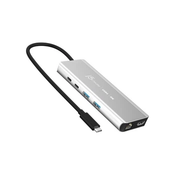Концентратор J5create USB-С 6-in-1 2xUSB 3.2 + USB-C PD 100W + USB-C + HDMI 8K + RJ45 2.5Gbps aluminum (JCD403-N) J5create JCD403-N 908708
