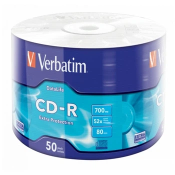 Диск CD Verbatim CD-R 700Mb 52x Wrap-box Extra (43787) Verbatim 43787 913072