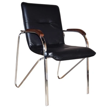 Офисный стул Примтекс плюс Samba chrome wood 1.031 CZ-3 Black (Samba chrome wood 1.031 CZ-3) ПРИМТЕКС ПЛЮС Samba chrome wood 1.031 CZ-3 903566