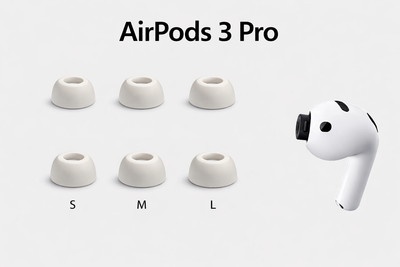 Амбушюры для наушников Пенные , 3 пары для AirPods 3 Pro || Air Pods 3 Pro White