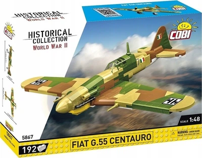 Klocki konstrukcyjne Cobi WWII Fiat G.55 Centauro 192 elementy (5902251058678)