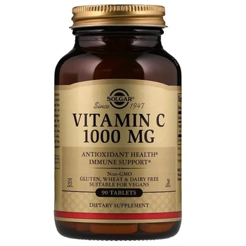 Вітамін C Solgar Vitamin C (антиоксидантна підтримка), 1000 мг, 90 таблеток