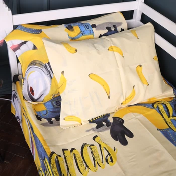Простирадло MirSon Бязь 17-0808 Minions and bananas 150 х 220 см (2200011492650)