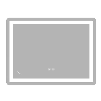 Зеркало ZERIX LED Touch 70x50 см с подсветкой Anti-fog регулятор яркости (616161)
