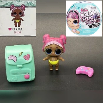 Лялька ігровий набір Lol Surprise color change glitter lils. Lil V.R.Q.T. лол Сестрички 585305