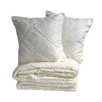 Подушка декоративная Arcloud Бахрома Taupe Gray Milk 40*40 см