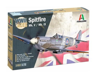 Збірна модель 1:72 літак Spitfire Mk.V / Mk.IX Aces Italeri 1482