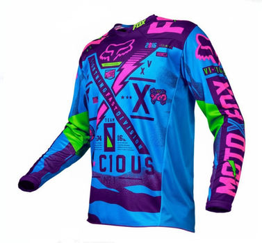 Джерси для мотокросса и эндуро Fox Racing 180 (Blue/Purple/Pink) Размер: ХЛ