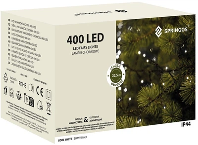 Новорічна гірлянда Springos 400 LED 32 м (5907719421995)