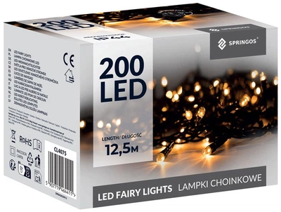 Новорічна гірлянда Springos 200 LED 10 м (5907719464411)