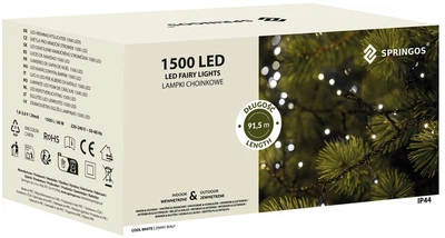 Гирлянда новогодняя Springos 1500 LED 120 м (5907719422084)