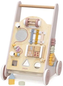 Дерев'яні розвиваючі ходунки-каталка Viga Polar B Рожеві (6971608442599) (955555915752156) - Уцінка