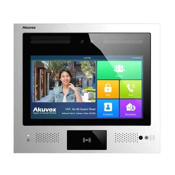 IP-видеопанель многоабонентская 2Mp Akuvox X916S с экраном 13", распознаванием лиц и считывателем EM-Marine / Mifare / NFC / BLE / QR (87-00050)