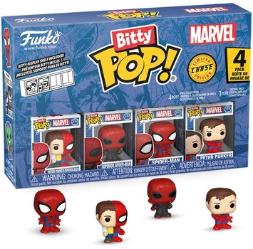 Фігурки Funko Bitty POP! Marvel Людина-павук 4 шт 3 см FNK85706 (889698857062)