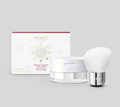 Пудра для лица двойная KIKO Milano Snow-Kissed Holiday My Setting Duo Face Powder