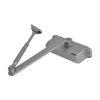 Дверной доводчик Dortec DT-64H Silver с фиксацией дверей в открытом положении (63-00023)