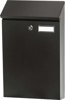 Skrzynka na listy Haushalt PD958 25.4 x 9 x 43.1 cm Czarna (2PD109589050)