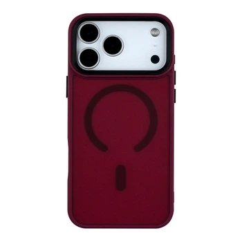Чохол TPU+PC ShadowMat with MagSafe для iPhone 17 Pro Max Bordo