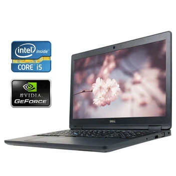 Игровой ноутбук Dell Latitude 5580 / 15.6" (1920x1080) IPS / Intel Core i5-7440HQ (4 ядра по 2.8 - 3.8 GHz) / 8 GB DDR4 / 256 GB SSD / nVidia GeForce 940MX, 2 GB GDDR5, 64-bit / WebCam б/у