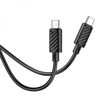 USB кабель для швидкої зарядки HOCO X88 Type-C / Type-C 60W 1 м Чорний