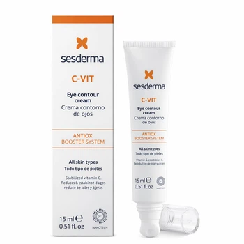 Крем для контура вокруг глаз с витамином C SesDerma C-Vit Ceramic Eye Contour Cream 15 мл