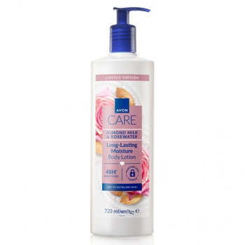 Лосьйон з дозатором для тіла Avon Care з мигдальним молочком і трояндовою водою, 720 мл